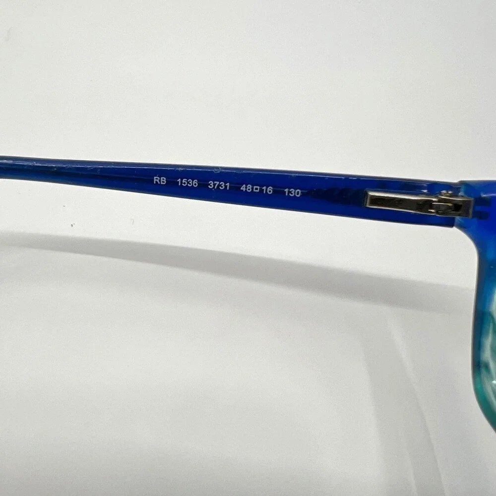 Ray-Ban Eyeglasses Kids Blue RB 1536 3731 Square Frames 48-16-130